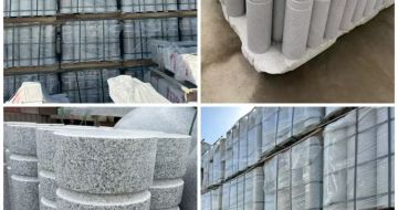 新乡 芝麻白花岗岩挡车柱、隔离柱多少钱