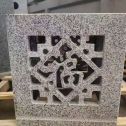 新乡 芝麻白花岗岩镂空雕花灯笼
