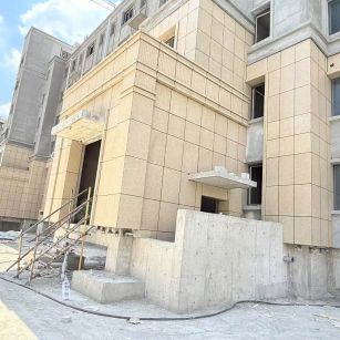 新乡 黄金麻干挂，工地实拍