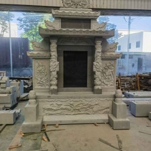 新乡 芝麻灰高档墓碑、土墓，一套也支持定做