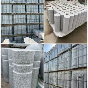 新乡 芝麻白花岗岩挡车柱、隔离柱多少钱