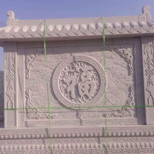 新乡 芝麻白花岗岩屏风，照壁，影壁