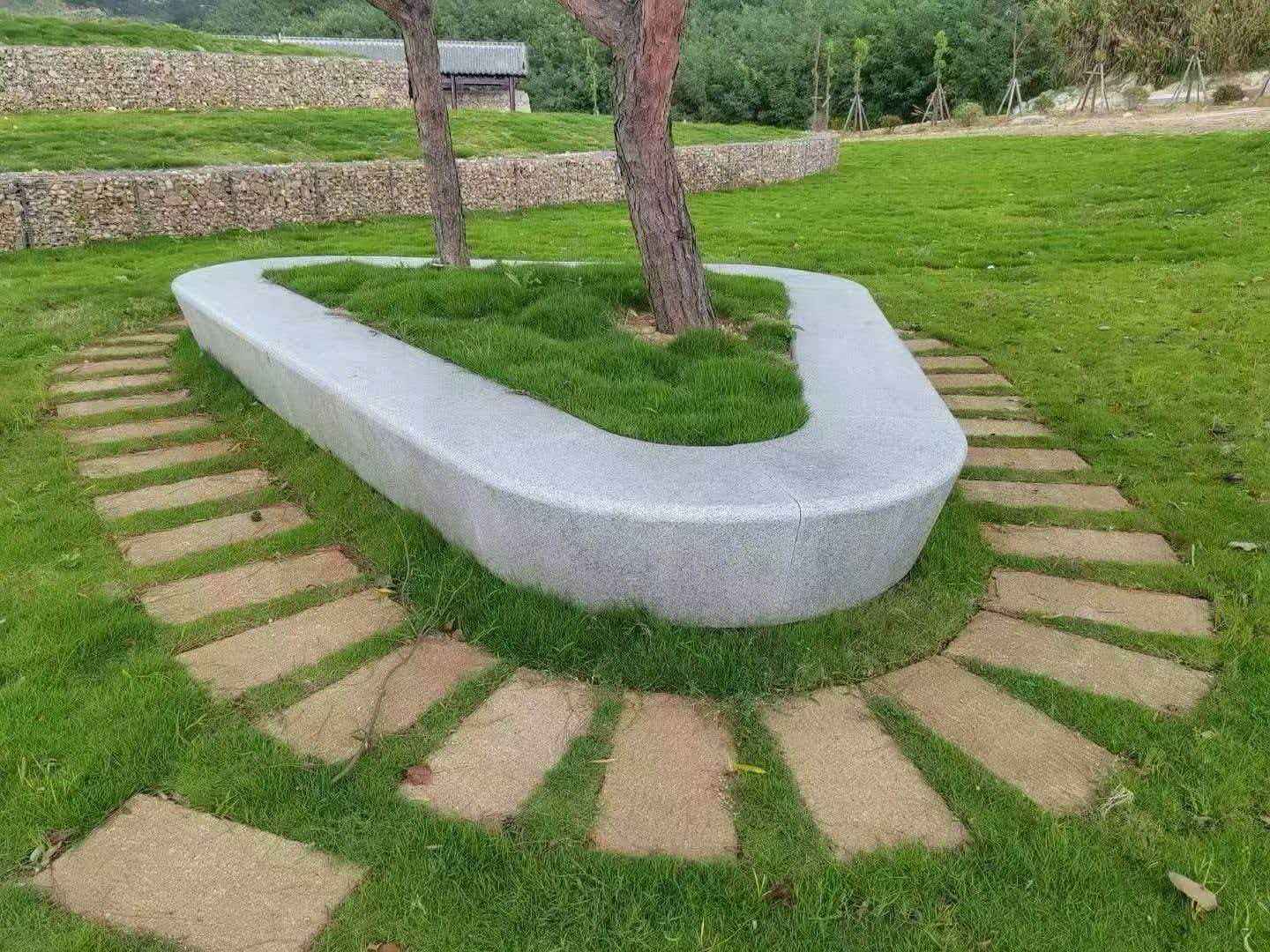 新乡 芝麻白光面整石坐凳