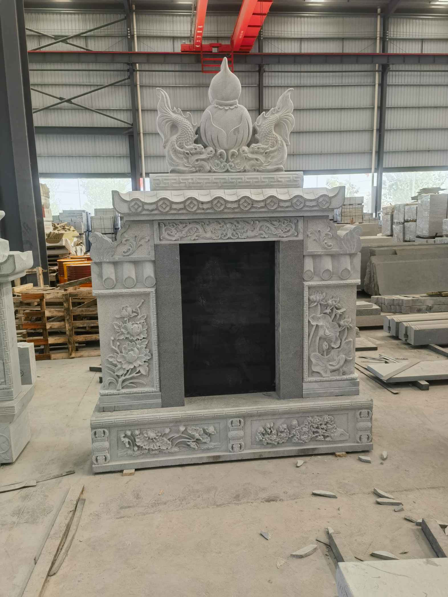 新乡 芝麻灰高档墓碑、土墓，一套也支持定做