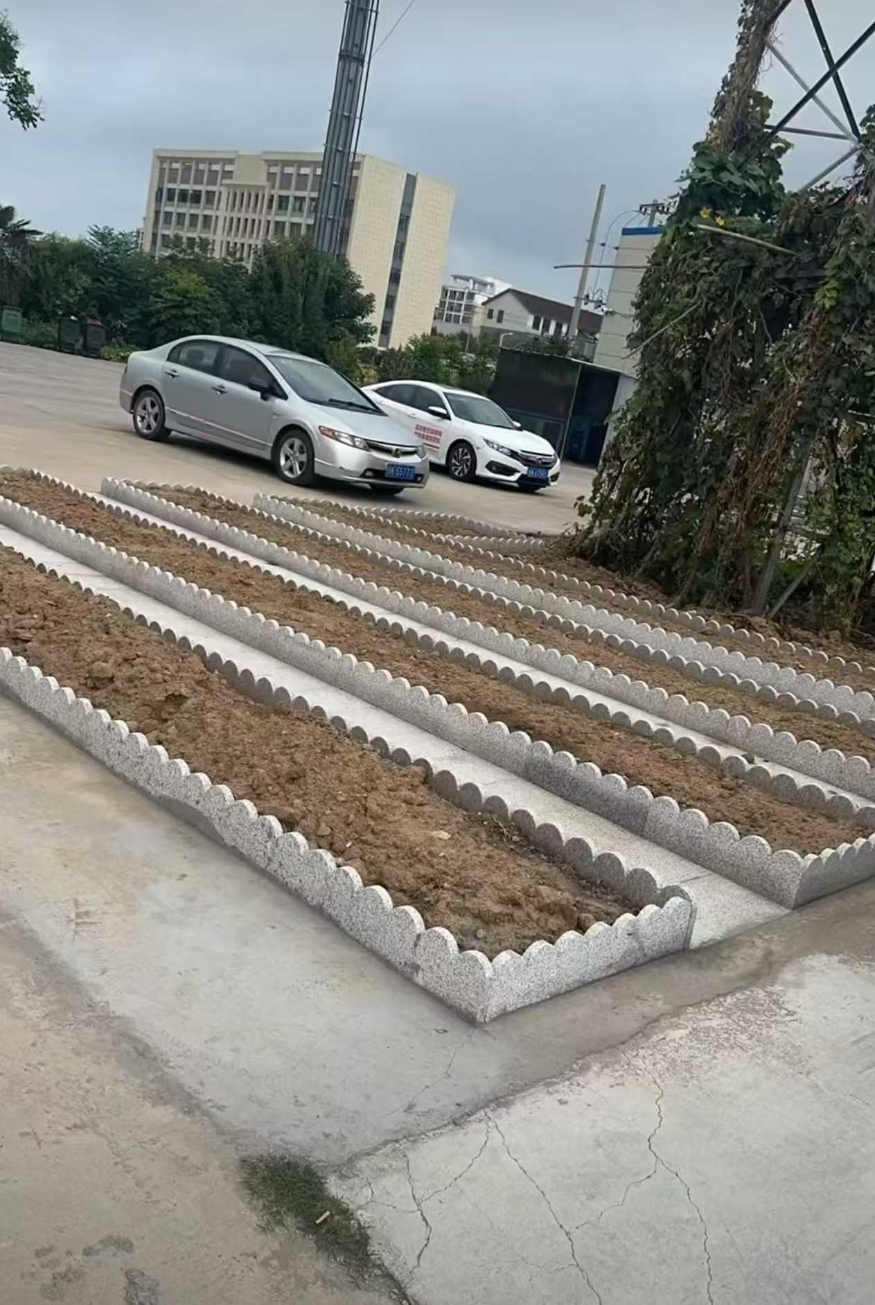 新乡 花边石、花围石、花园石安装效果