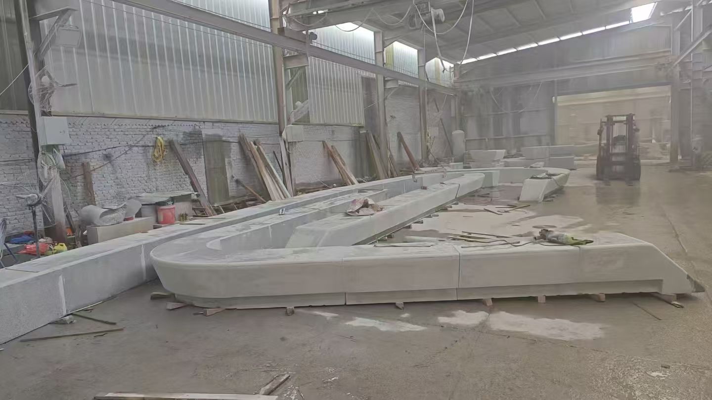 新乡 花岗岩整石坐凳拼装