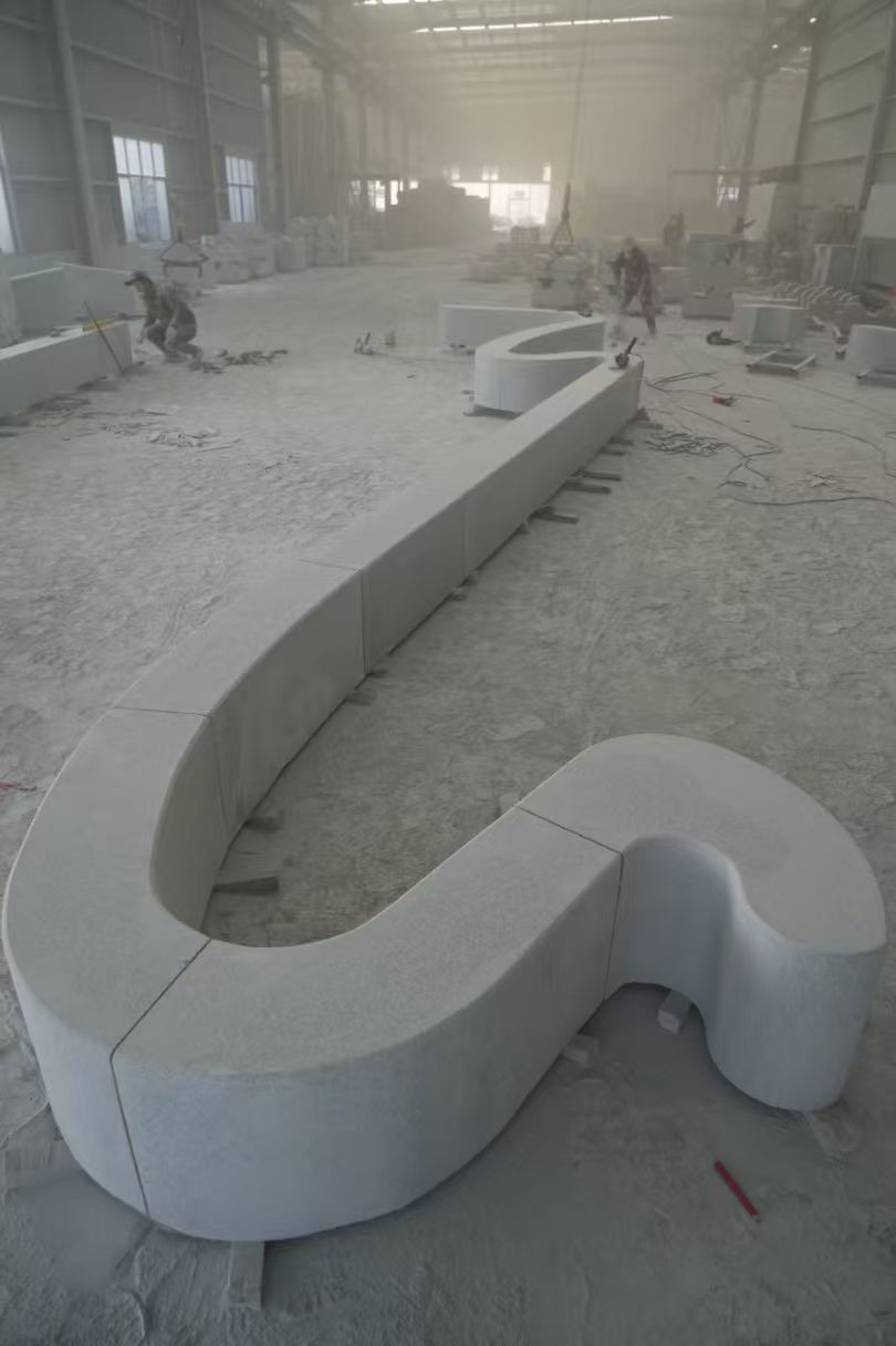 新乡 花岗岩整石坐凳拼装