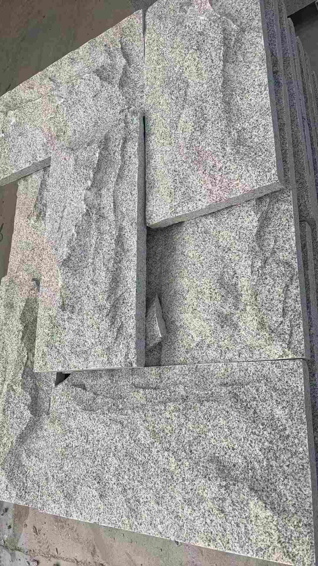 新乡 芝麻白自然面花岗岩成品板