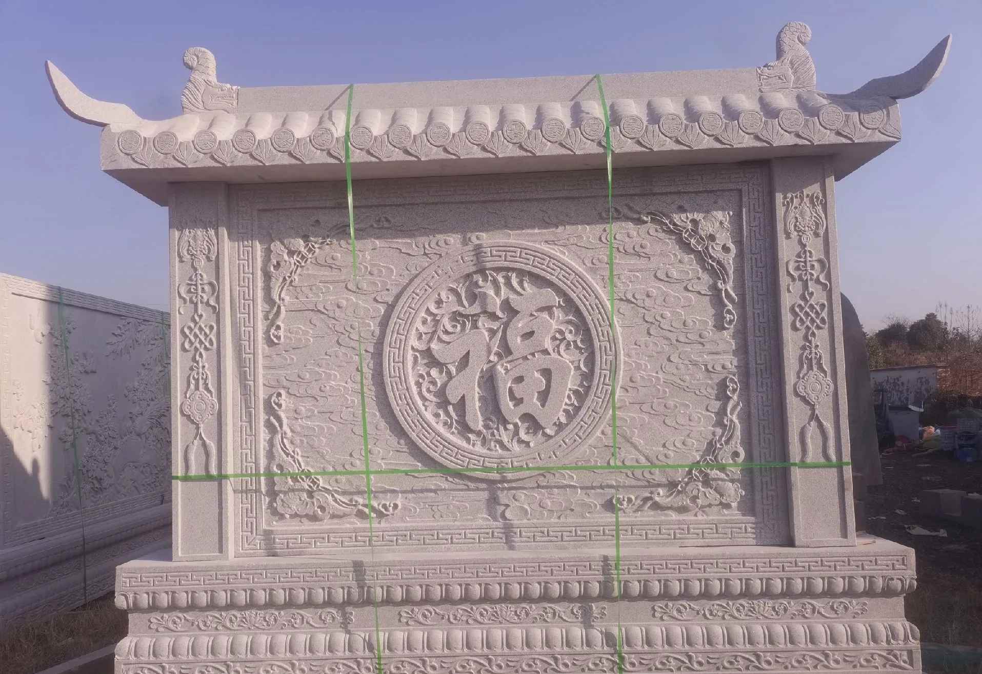 新乡 芝麻白花岗岩屏风，照壁，影壁